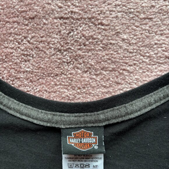 Harley Davidson Women’s Black Twin Cities Round Neck Tee – Size XL - Picture 3 of 5